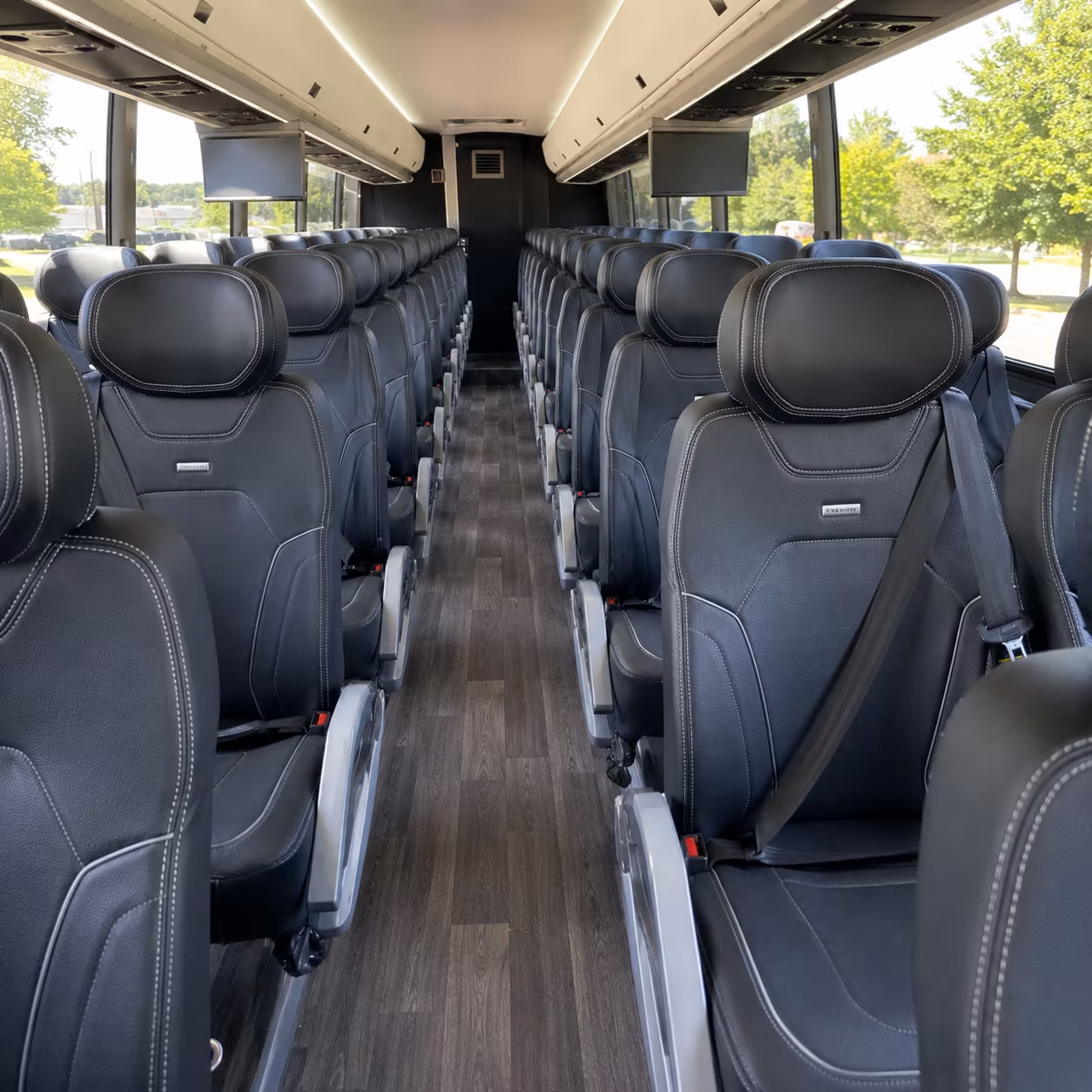 chesapeake charter bus interior
