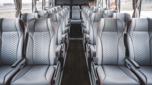 54 passenger charter bus interior newport news