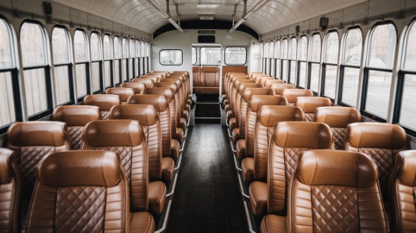 school bus rental interior charlottesville